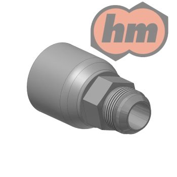 (10373-12-12-SM) Tömlőcsatlakozó JIC37 KM