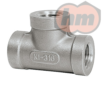 (104880) T-adapter 3 x G1/4 belső rozsdamentes acél