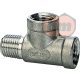 (116282) T-adapter 2 x G1/4 belső x R1/4 külső rozsdamentes acél