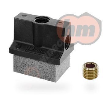   (117435) Perma Olajzó Szivacs 40 x 30 mm +80 °C G1/4i oldal és felső csatlakozással