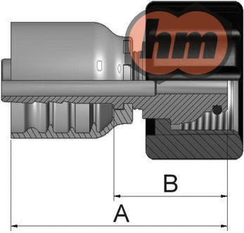 (16A73-24-24-1P) SFS 6000 PSI, 1.1/2", 63,50MM, DN40