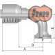 (16N73-16-12-1P) SFS 90° 6000psi, 1", 47,63mm, DN19
