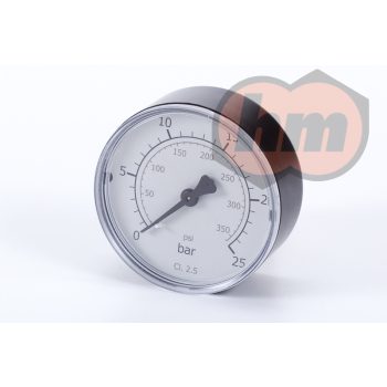   (MM-171652) Manométer - 25 bar G 1/4" hátsó csatlakozású
